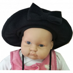 černý klobouk s mašlí Maximo